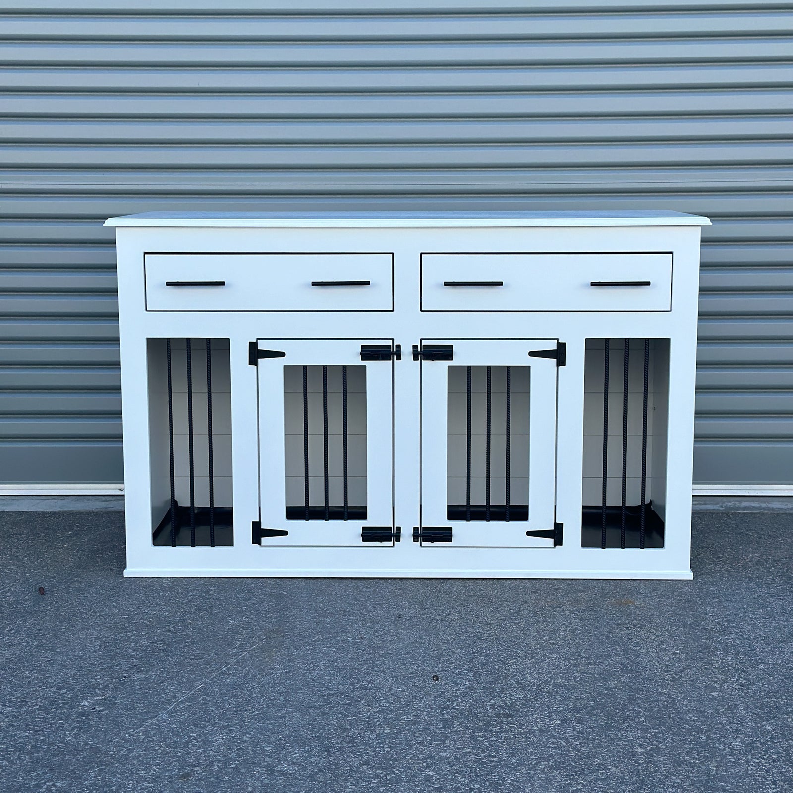 Medium Double Condo - Pure White - Kustom Kennels Australia
