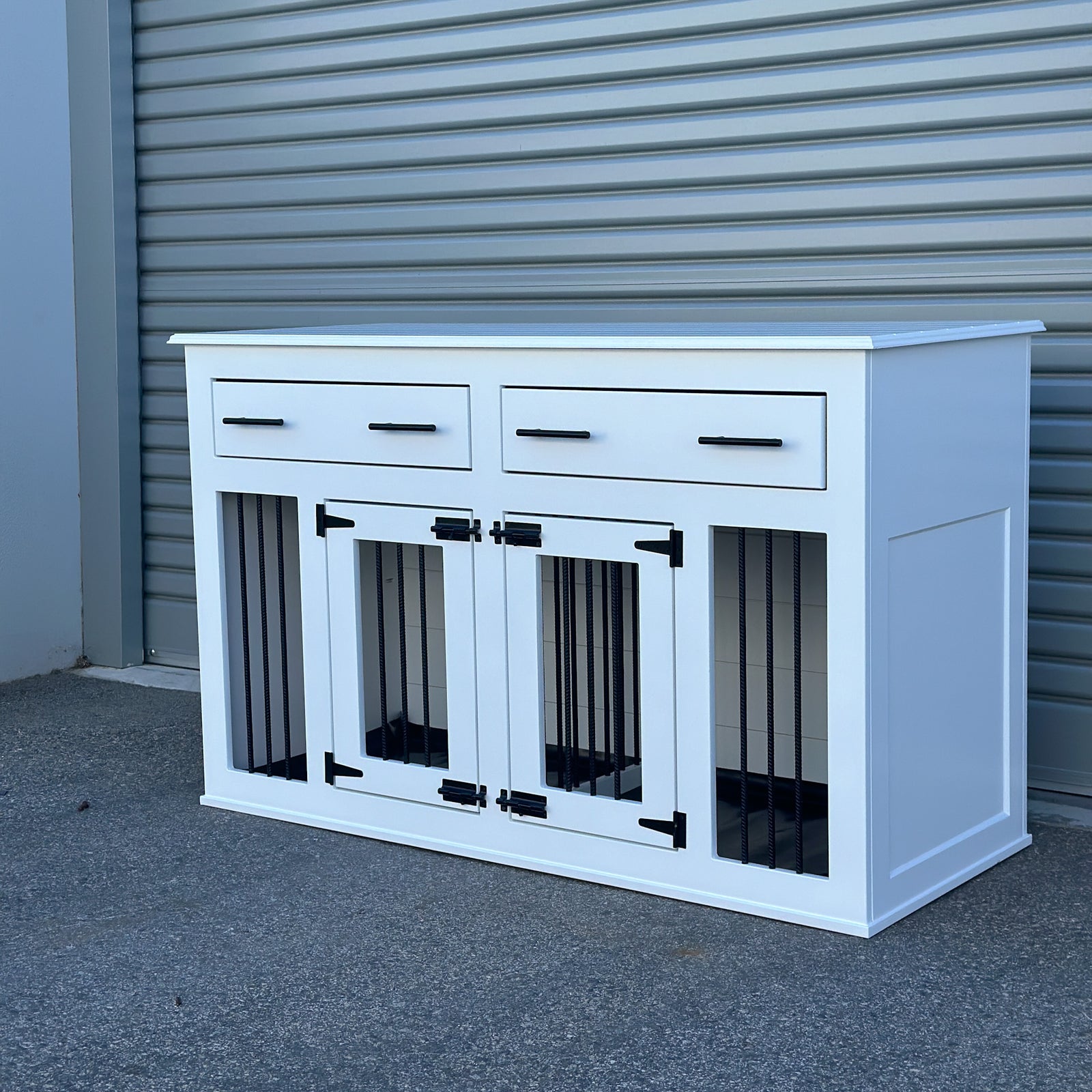 Medium Double Condo - Pure White - Kustom Kennels Australia
