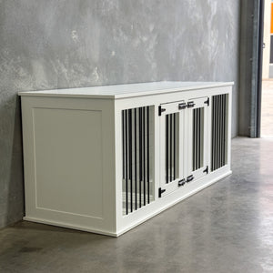 Medium/Large Double Condo - Pure White - Kustom Kennels Australia