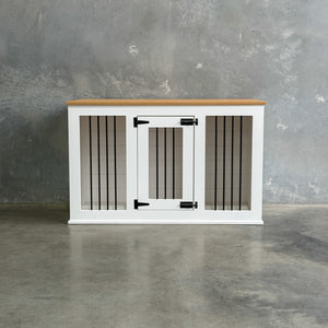 King Suite - Sublime Teak/Pure White - Kustom Kennels Australia