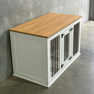 King Suite - Sublime Teak/Pure White - Kustom Kennels Australia
